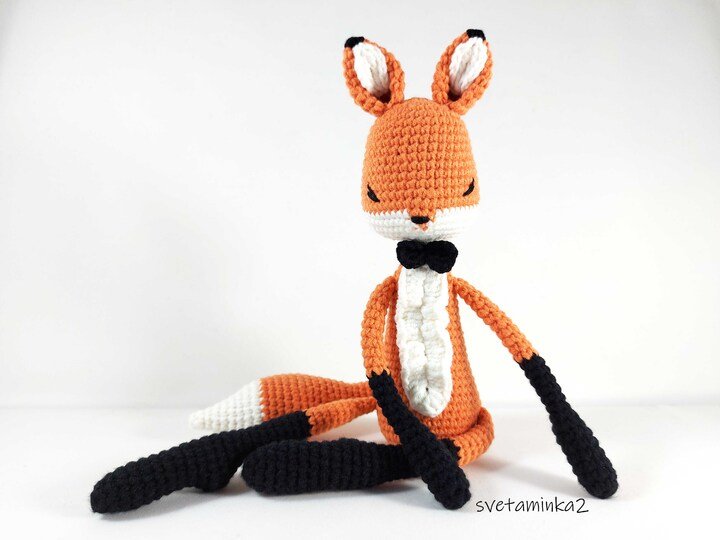Crochet Fox Pattern Fox Amigurumi Crochet Pattern Animal Red Fox