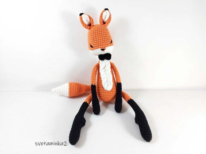 Crochet Fox Pattern Fox Amigurumi Crochet Pattern Animal Red Fox
