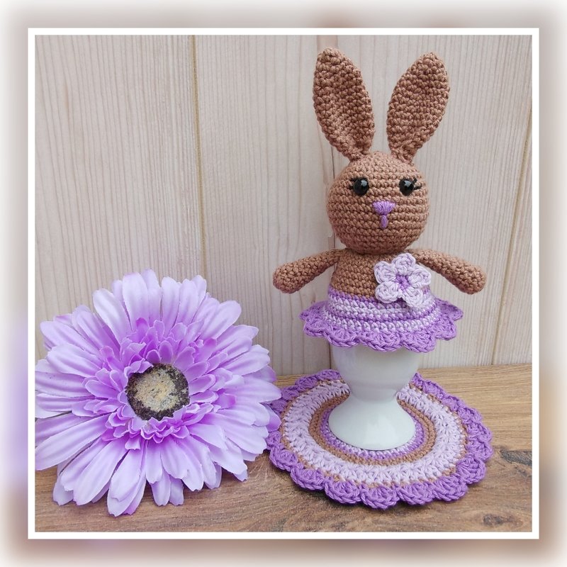 Egg Cozy BUNNY GIRL - crochetpattern - Image 2