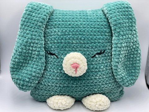 Häkelanleitung - Schnuffelpolster Hase