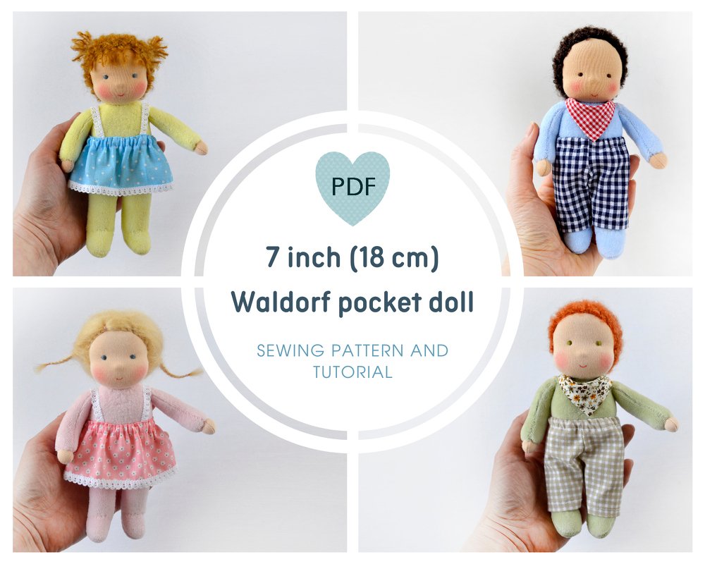 Waldorf pocket dol 7 inch (18 cm) tall