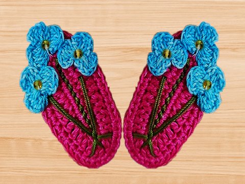 Häkelanleitung für Blumen-Haarspange