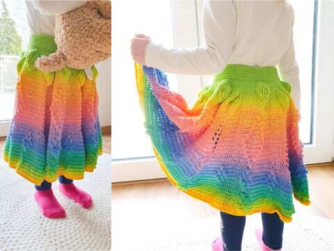 Häkelanleitung für Kinderrock ,,Elfi"