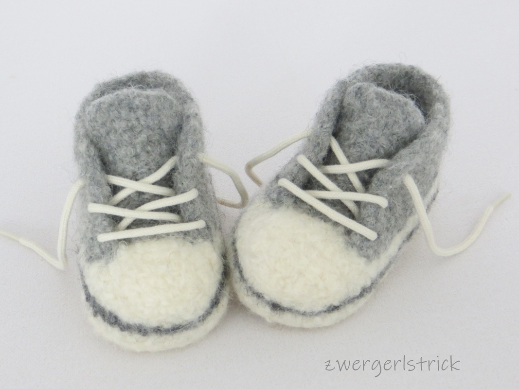 coole Turnschuhe für kleine Zwerge - häkeln und filzen