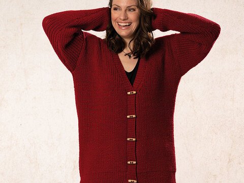 Strickanleitung Damenjacke "Lucca" 763007