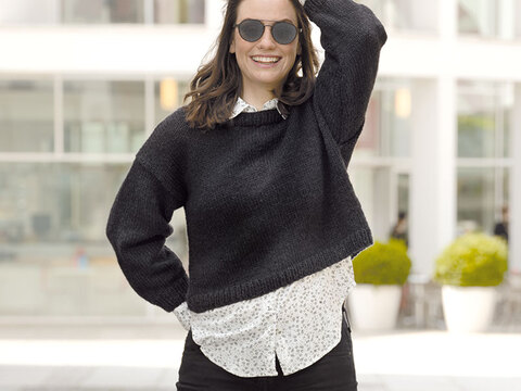 Strickanleitung Damenkurzpullover "Toledo" 763054