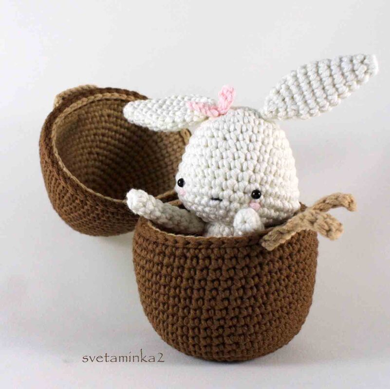 Easter Crochet Pattern for Egg Surprise / Amigurumi Ballerina Bunny inside - Image 5