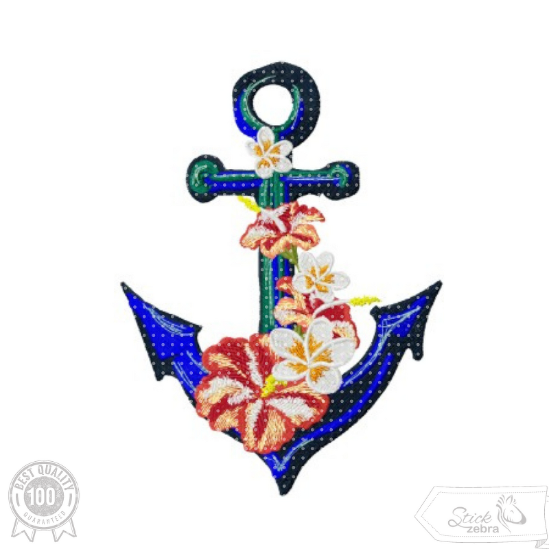 Anker Stickdatei – Tropischer Sommertraum mit Hibiskus