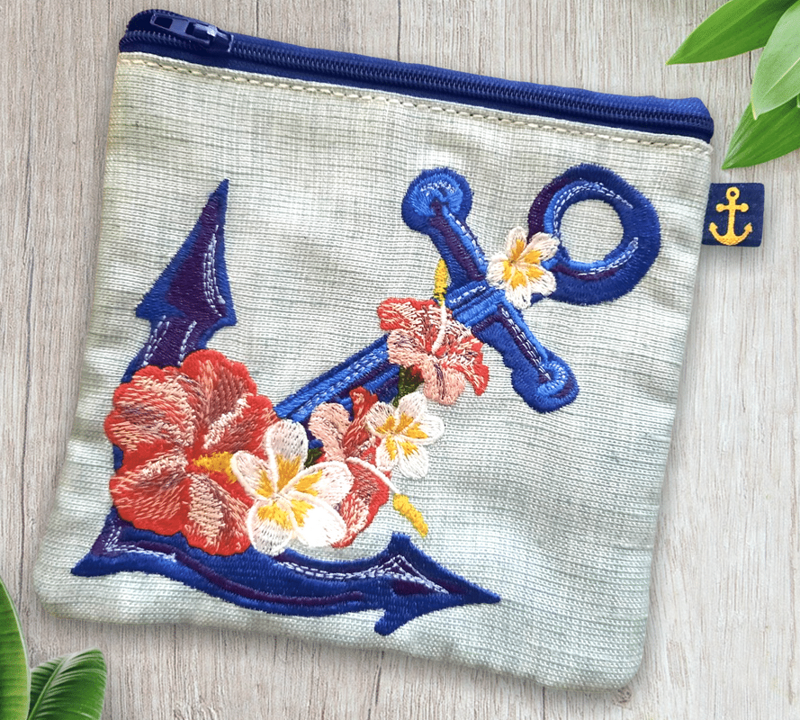 Anker Stickdatei – Tropischer Sommertraum mit Hibiskus - Bild 3