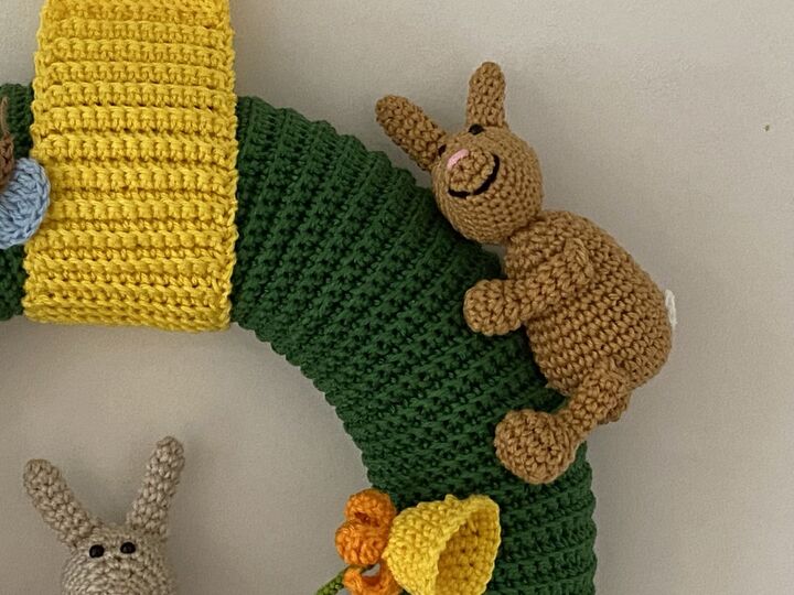 Häkelanleitung - Türkranz "Frohe Ostern"