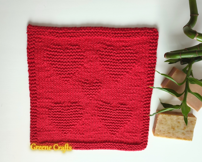 Easy Heart Dishcloth or Washcloth - Knitting Pattern