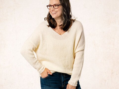 Strickanleitung Damenpullover "Toledo" 763000