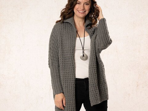 Strickanleitung Damenjacke "Sporty" 763024