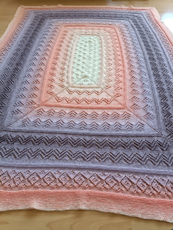 Strickanleitung Decke "Gemütlichkeit"