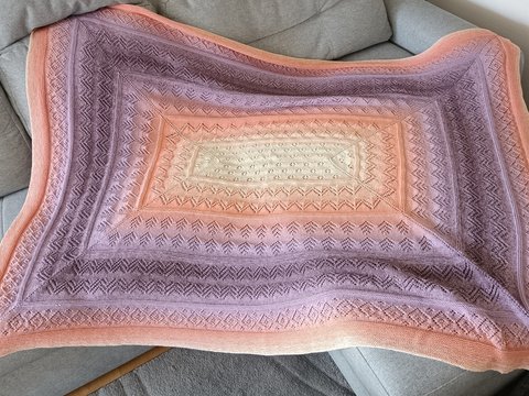 Strickanleitung Decke "Gemütlichkeit"