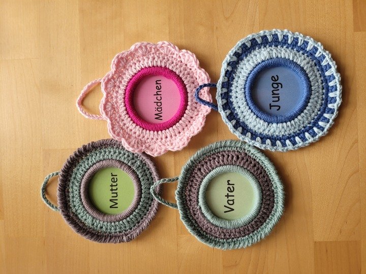 Namenschilder für die ganze Familie