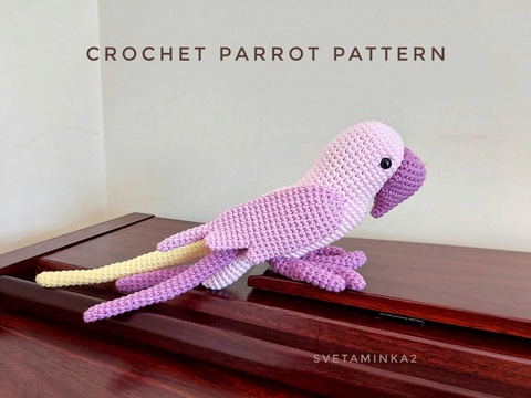Crochet Parrot Pattern Amigurumi Toy