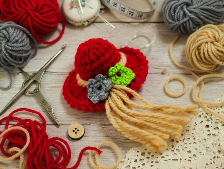 Crochet Hat Keychain PDF + Video Tutorial in English Only