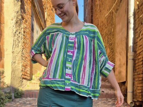 Bluse Florance Gr. 34-50 Schnittmuster inkl. Nähanleitung