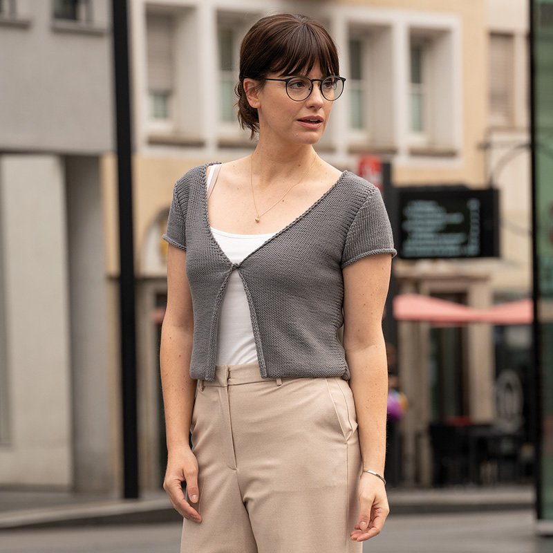 Strickanleitung Damenkurzpulli "Macau" 763155 - Bild 2