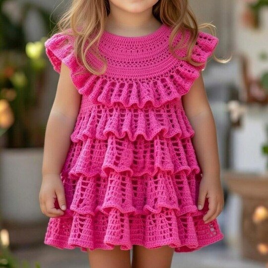 Crochet Baby Dress Pattern + Video Tutorial – Lacy Baby Girl Outfit (Pre