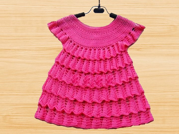  Crochet Baby Dress Pattern + Video Tutorial – Lacy Baby Girl Outfit (Pre