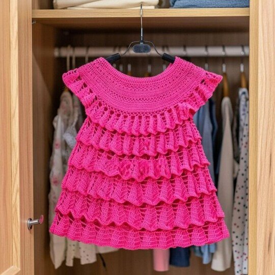 Häkelanleitung Babykleid + Video Tutorial – Spitzen-Babykleid für Frühch