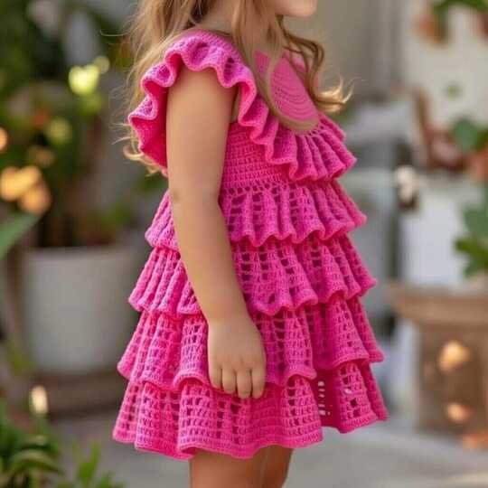 Häkelanleitung Babykleid + Video Tutorial – Spitzen-Babykleid für Frühch