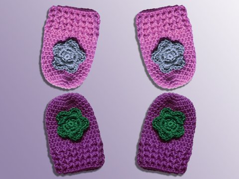 Häkelanleitung für kuschelige Baby-Handschuhe (0-6 Monate)