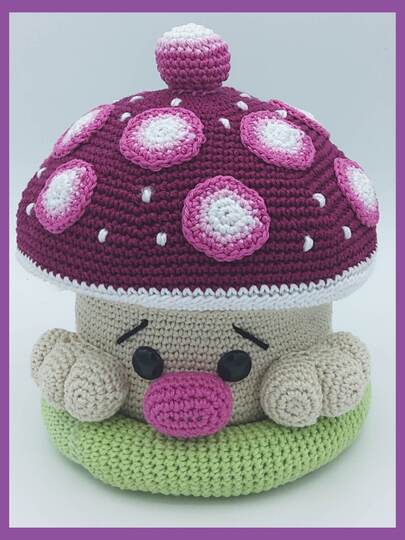 Häkelanleitung / Amigurumi / Pilz Box