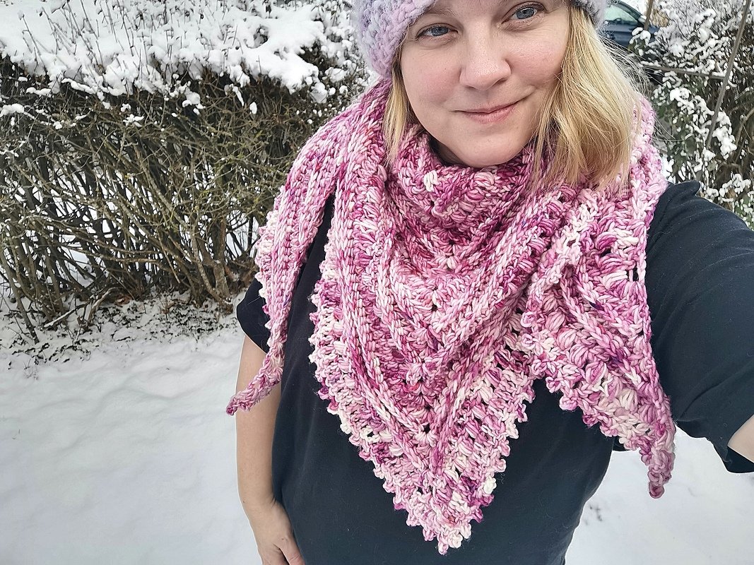 Dreieckstuch "Frosty Rose" häkeln - Bild 5