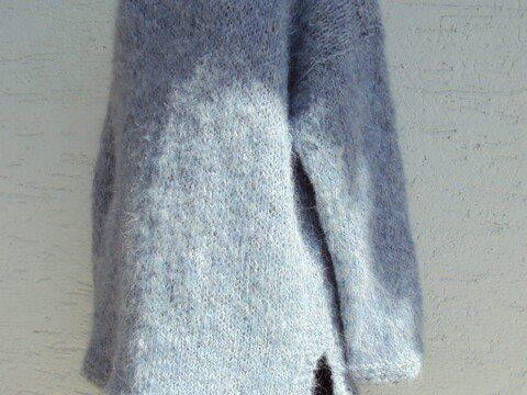 Strickanleitung für Pullover mit U-Bootausschnitt aus flauschigem Alpaka