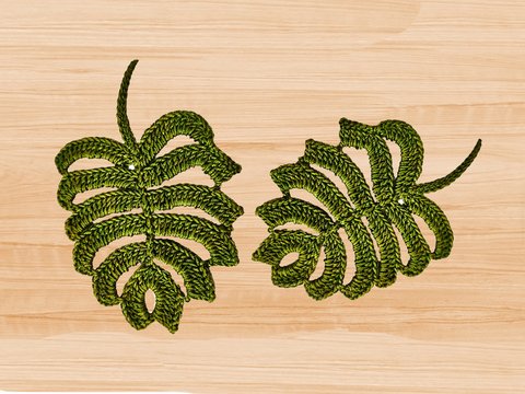 Boho Crochet Leaf Coaster Pattern – Instant Download PDF + Video Tutorial