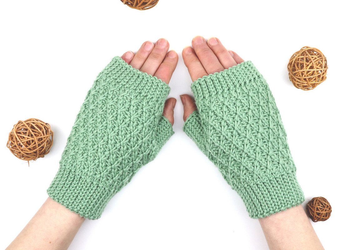 warme Handschuhe "Flora" (Erw./Kinder)