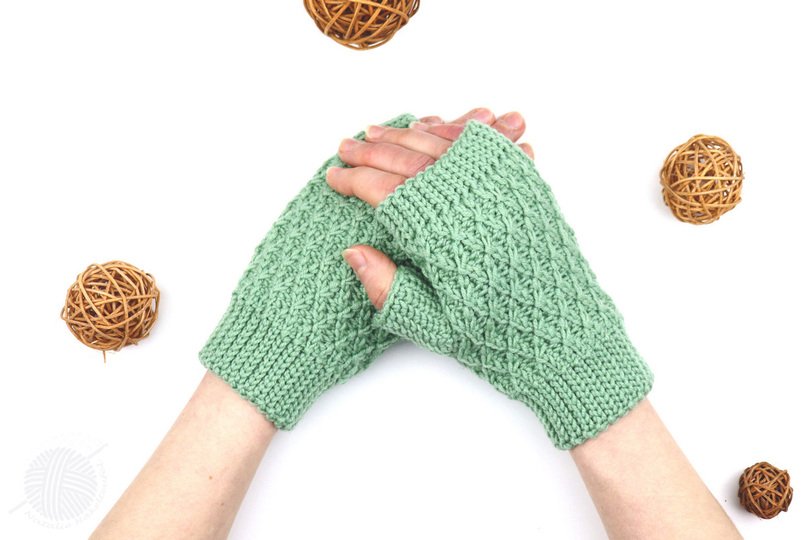 warm gloves "Flora" (adult/children)