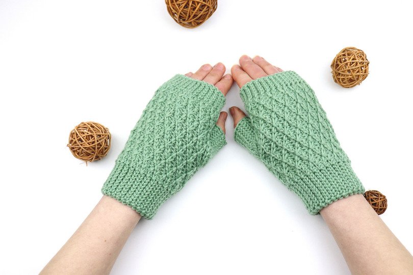 warm gloves "Flora" (adult/children)
