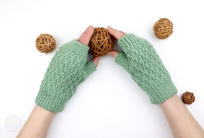 warm gloves "Flora" (adult/children)
