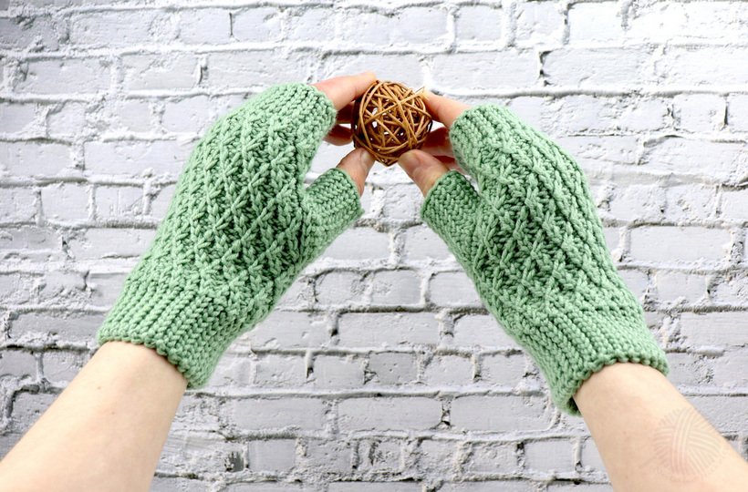 warm gloves "Flora" (adult/children)
