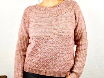 Shapeshifter Sweater, Strickanleitung für einen Muster-Pulli