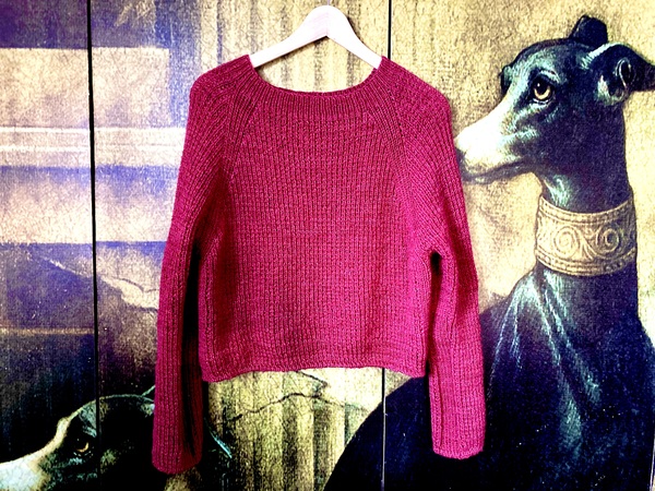 Basic Raglan Sweater CHIARA - seamless - top down - 8 sizes