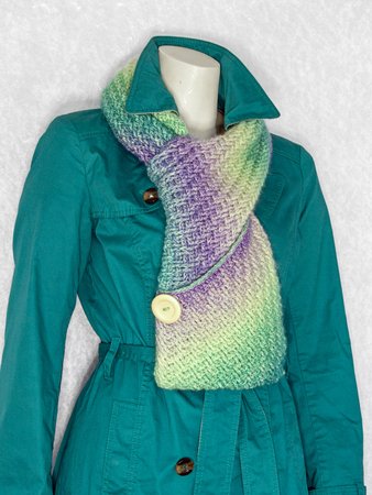 Crochet Pattern Pocket Scarf / Shawl with Pockets Collomano
