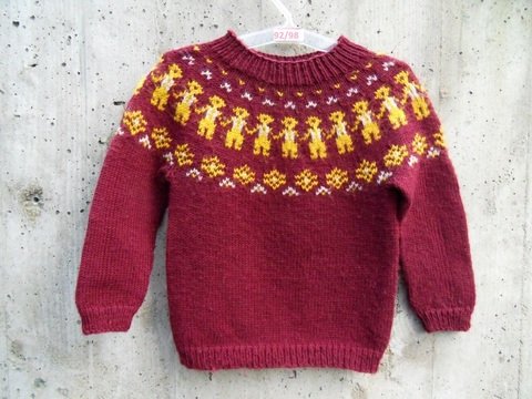 Strickanleitung für Norwegerpulli Gr. 92/98