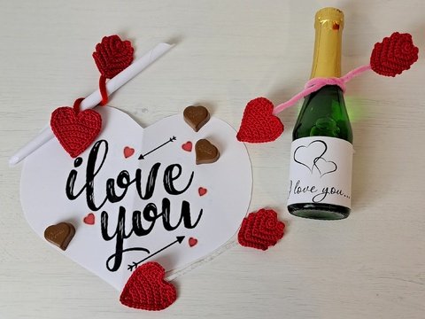 Liebeserklärung - Amorpfeil / Liebespfeil - Häkelanleitung