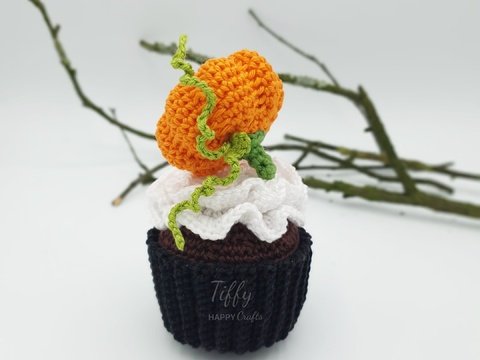 Halloween Pumpkin Cupcake | Amigurumi for Halloween Crochet Pattern PDF