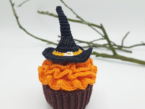 Halloween Witch Hat Cupcake For Halloween Home Decoration Pattern PDF