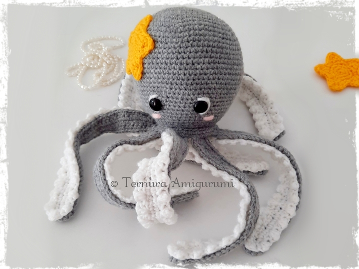 Tintenfisch Häkelanleitung