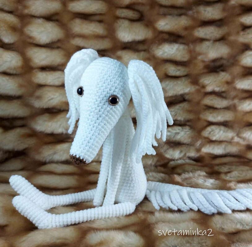 Saluki Crochet Pattern Dog Amigurumi Persian Greyhound Arabian Hound - Image 2