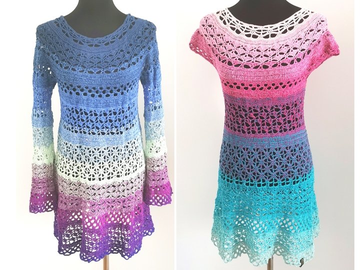 Pullover/Tunika/Kleid Elea, Häkelanleitung