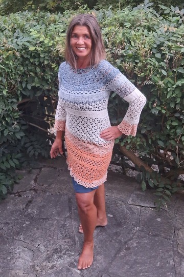 Pullover/Tunika/Kleid Elea, Häkelanleitung