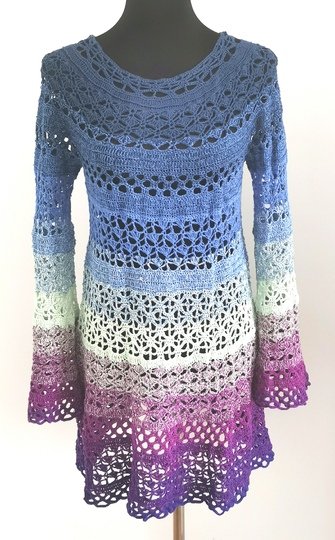 Pullover/Tunika/Kleid Elea, Häkelanleitung
